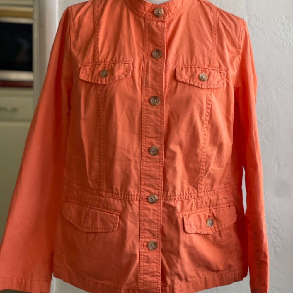 Talbots Orange Utility Jacket